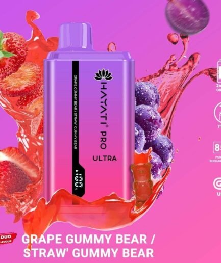 Hayati Pro Ultra Grape Gummy Bear / Straw Gummy Bear 15000pfs 2%