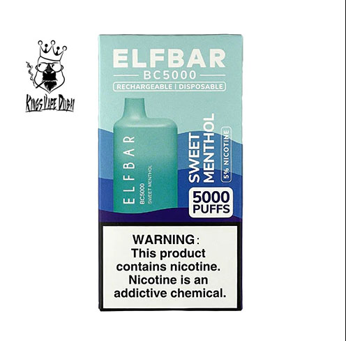 ELF BAR Sweet Menthol 5000pfs 20mg - King Vape Dubai