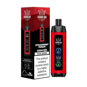 Crown Bar Strawberry Punch 8000pfs 5mg