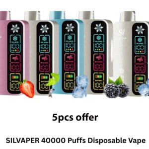 1 Deal Buy Any 5pcs Silvaper 40000puffs in 275AED