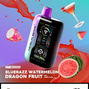 Tesla Bar BlueRazz Watermelon Dragoon Fruit 30000puffs 20mg