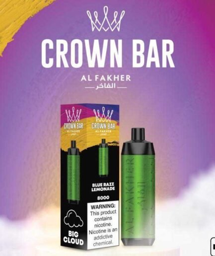 Crown Bar Blue razz Lemonade 8000pfs 5mg