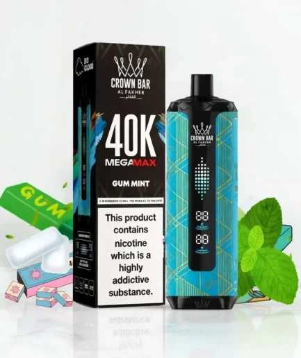 Crown Bar Gum Mint 40k puffs 5mg