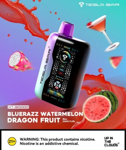 Tesla Bar BlueRazz Watermelon Dragoon Fruit 30000puffs 20mg