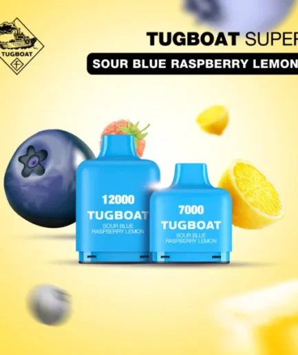 TUGBOAT Super Sour Blue Raspberry Lemon 12000pfs