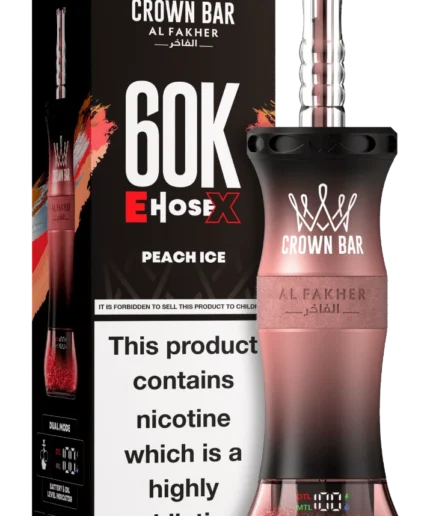 Crown Bar Peach Ice 60K puffs