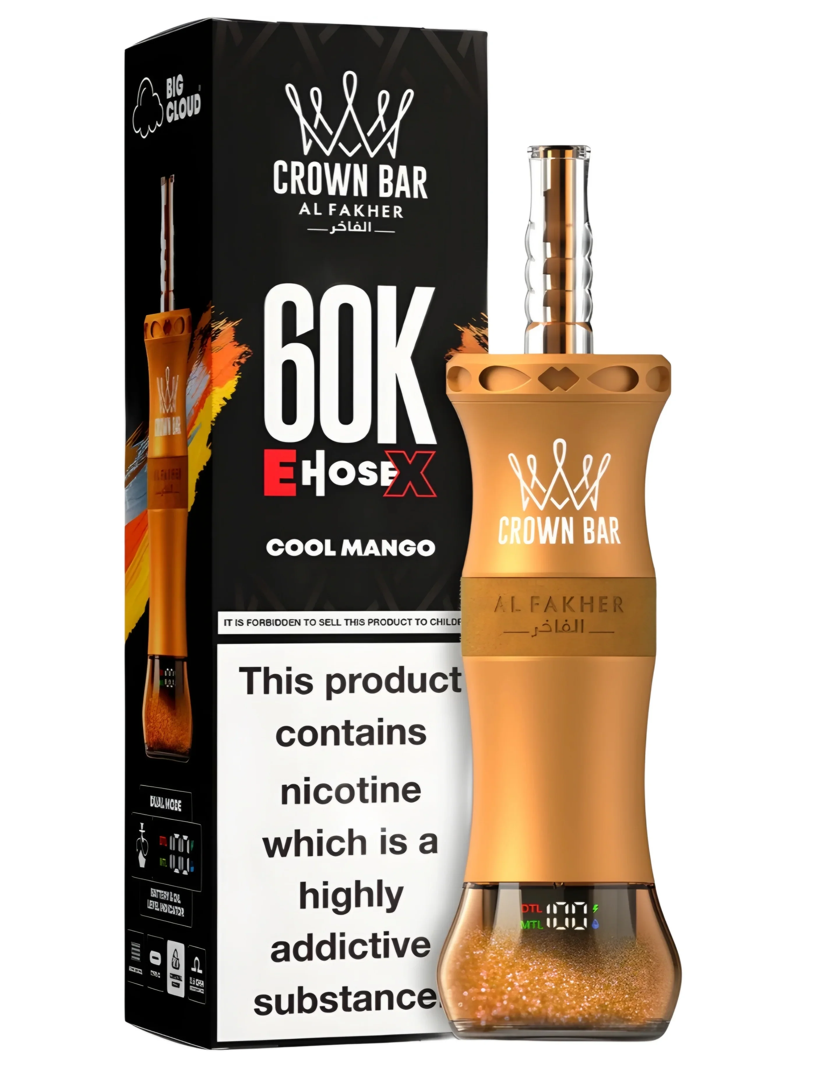 Crown Bar Cool Mango 60K puffs