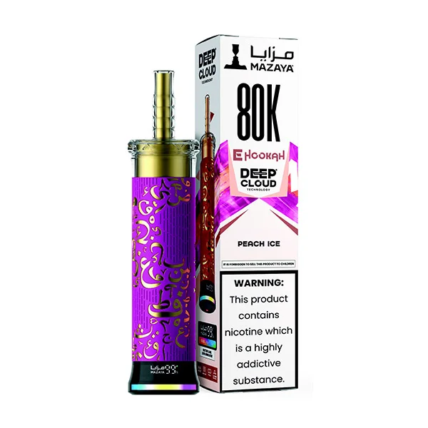 MAZAYA E-Hookah Peach Ice 80kPuffs